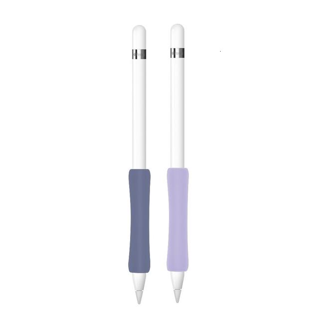 مقبض قلم ابل الجيل الأول والثاني سيليكون عدد 2 نهدي ورمادي من او اوزون O Ozone Silicone Grip Holder for Apple Pencil 2nd Generation - SW1hZ2U6MTc2Mjg2OQ==