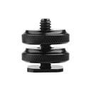 O Ozone Camera Hot Shoe Mount to 1/4"-20 Tripod Screw Adapter, 1/4" Double-Layer Screw Adapter for Camera Flash Hot Shoe Mount DSLR Camera