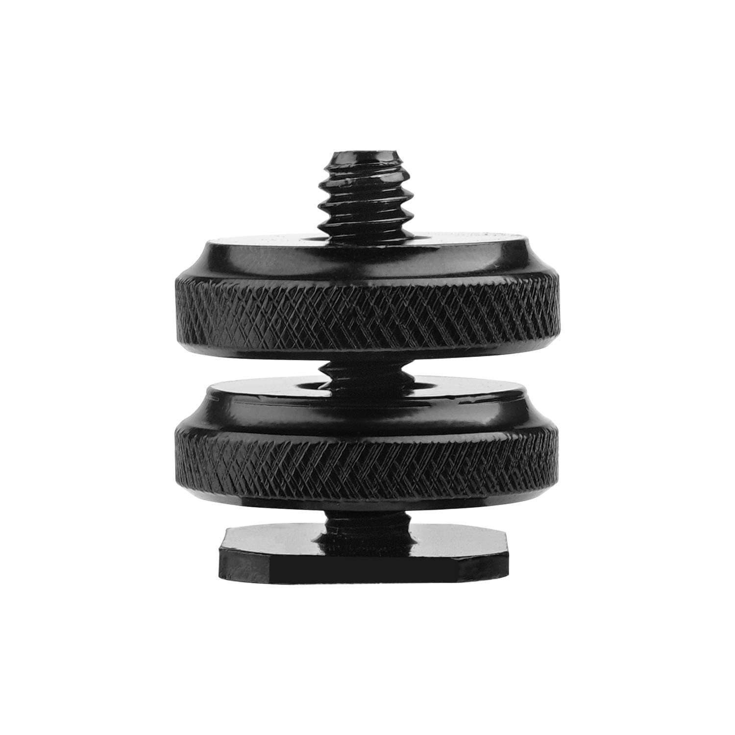 O Ozone Camera Hot Shoe Mount to 1/4"-20 Tripod Screw Adapter, 1/4" Double-Layer Screw Adapter for Camera Flash Hot Shoe Mount DSLR Camera