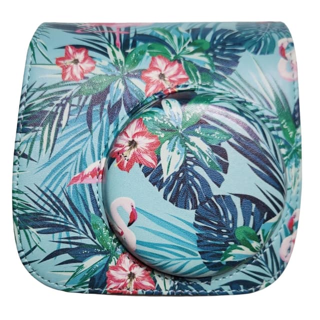 O Ozone Protection Case Bags for Fujifilm Instax Mini 12 11 9 8 8+Case PU Leather Instant Camera Cover with Adjustable Strap [ Designed Cover for Fujifilm Instax Mini 12 11 Instant Camera Bag ]-Green Leaf