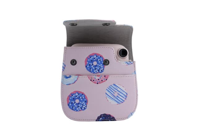 O Ozone Protection Case Bags for Fujifilm Instax Mini 12 11 9 8 8+Case PU Leather Instant Camera Cover with Adjustable Strap [ Designed Cover for Fujifilm Instax Mini 12 11 Instant Camera Bag ]- Rings