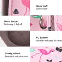 O Ozone Protection Case Bags for Fujifilm Instax Mini 12 11 9 8 8+Case PU Leather Instant Camera Cover with Adjustable Strap [ Designed Cover for Fujifilm Instax Mini 12 11 Instant Camera Bag ]- Flamingo Flower