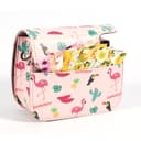 O Ozone Protection Case Bags for Fujifilm Instax Mini 12 11 9 8 8+Case PU Leather Instant Camera Cover with Adjustable Strap [ Designed Cover for Fujifilm Instax Mini 12 11 Instant Camera Bag ]- Flamingo Flower