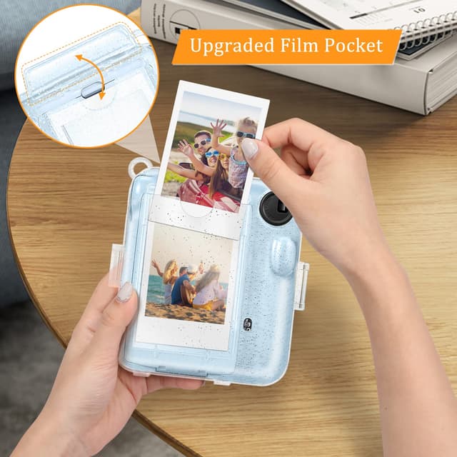 حافظة كاميرا صلبة فوجي فيلم انستاكس ميني 12 أزرق من او اوزون O Ozone Transparent Hard Camera Case for Fujifilm Instax Mini 12