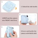 حافظة كاميرا صلبة فوجي فيلم انستاكس ميني 12 أزرق من او اوزون O Ozone Transparent Hard Camera Case for Fujifilm Instax Mini 12