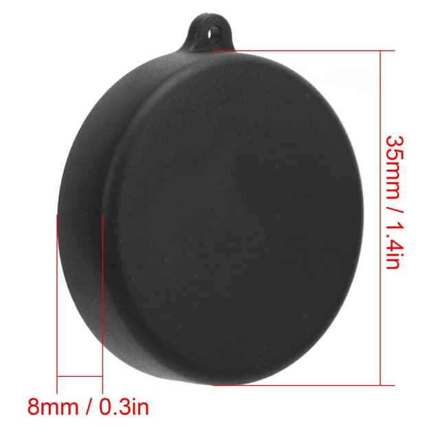 O Ozone Camera Lens Cap Lens Protector for DJI OSMO Action 3 |Plastic Lens Dust Cover Camera Lens Protective Cover for DJI OSMO Action 3 Sports Camera Accessories - Black