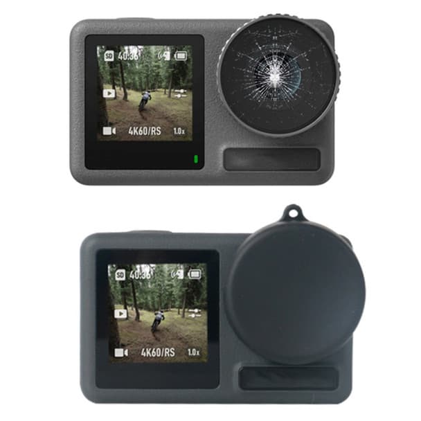 O Ozone Camera Lens Cap Lens Protector for DJI OSMO Action 3 |Plastic Lens Dust Cover Camera Lens Protective Cover for DJI OSMO Action 3 Sports Camera Accessories - Black