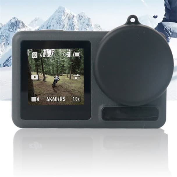 O Ozone Camera Lens Cap Lens Protector for DJI OSMO Action 3 |Plastic Lens Dust Cover Camera Lens Protective Cover for DJI OSMO Action 3 Sports Camera Accessories - Black