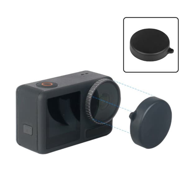 O Ozone Camera Lens Cap Lens Protector for DJI OSMO Action 3 |Plastic Lens Dust Cover Camera Lens Protective Cover for DJI OSMO Action 3 Sports Camera Accessories - Black