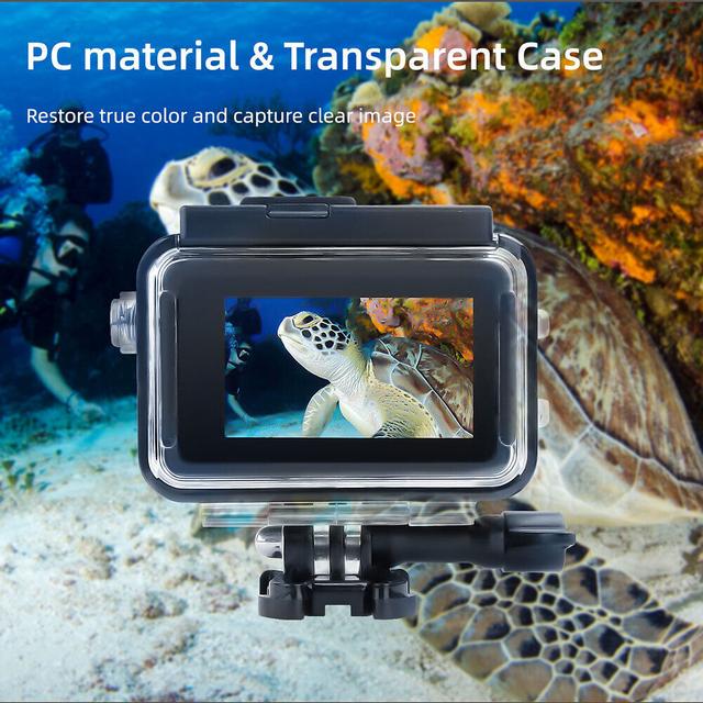 حافظة كاميرا دي جي اي اوزمو اكشن 3 لون أسود من او اوزون O Ozone Waterproof Housing Case Compatible with DJI Osmo Action 3 Camera - SW1hZ2U6MTc2MjY2MA==