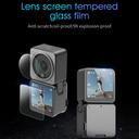 O Ozone (2 Set) Tempered Glass Screen Protector for DJI Action 2 Dual-Screen Combo + Lens Protector|9H Hardness Anti-Scratch Anti-Bubble High-Definition Action Camera Accessories-Clear - SW1hZ2U6MTc2NDQ1NQ==