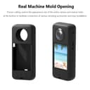 O Ozone Compatible Case for Insta360 One X3 | Silicone Carrying Case with Guards Lens Cover Cap | Anti-drop Protective Accessories Cover for Insta360 X3 Action Camera Accessories- Black