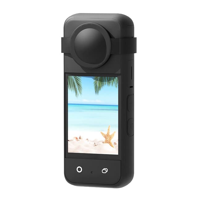 O Ozone Compatible Case for Insta360 One X3 | Silicone Carrying Case with Guards Lens Cover Cap | Anti-drop Protective Accessories Cover for Insta360 X3 Action Camera Accessories- Black