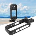 O Ozone Protective Frame Compatible with Insta360 One X3 | Two Cold Shoe Mounting Ports Bracket Accessories |PC Plastic Panoramic Action Camera Housing Cage for Insta360 X3 Camera Accessories- Black
