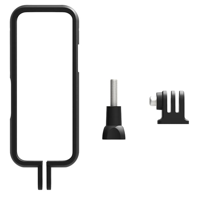 O Ozone Protective Frame Compatible with Insta360 One X3 | Two Cold Shoe Mounting Ports Bracket Accessories |PC Plastic Panoramic Action Camera Housing Cage for Insta360 X3 Camera Accessories- Black