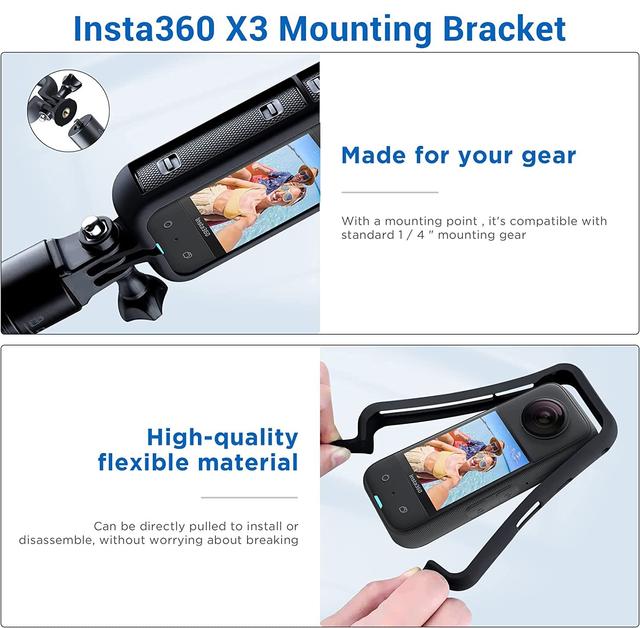 مجموعة حماية كاميرا انستا 360 ون اكس 3 من 4 قطع او اوزون O Ozone Action Camera Accessories Kit for Insta360 ONE X3