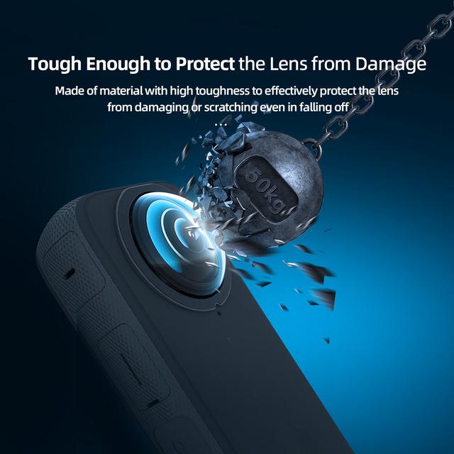 O Ozone Lens Guards Protector Compatible with Insta360 ONE X3 Anti-scratch HD Protective Sticky Shell Case Cover for Insta360 X3 Panoramic Cameras Lens Accessories - SW1hZ2U6MTc2MzMzMg==