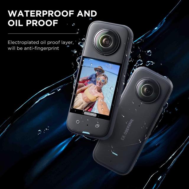 شاشة حماية لكاميرا انستا 360 ون X3 زجاج 2 قطعة او اوزون O Ozone Screen Protector Compatible with Insta360 ONE X3 Action Camera - SW1hZ2U6MTc2NDM0OA==