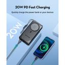 شاحن متنقل باور بنك لاسلكي راف باور 20000 مللي أمبير 15 واط RAVPower PD Magnetic Wireless Power Bank - SW1hZ2U6MTc2MTQyMQ==