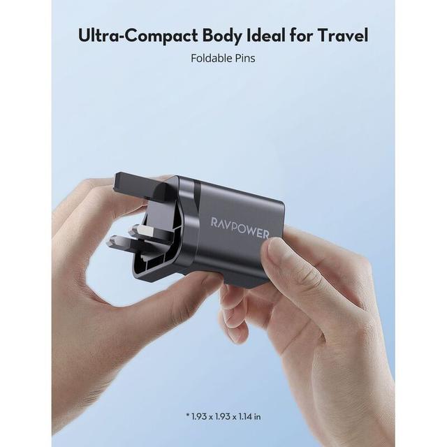 فيش جداري شاحن حائط منفذين راف باور 30 واط RAVPower RP-PC170 PD Wall Charger