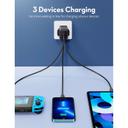 فيش جداري شاحن حائط 3 منافذ راف باور 65 واط RAVPower GaN 3-Port Wall Charger