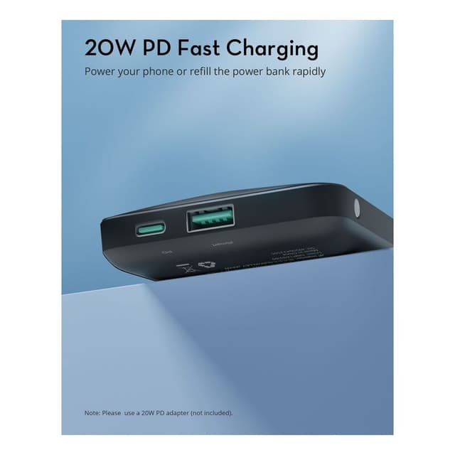 شاحن متنقل باور بنك لاسلكي راف باور 10000 مللي أمبير Ravpower Magnetic Wireless Power Bank