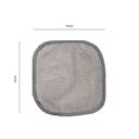 Wownect (Pack Of 4) Makeup Remover Cloth Soft Microfiber Reusable Facial Cleansing Towel Machine Washable Cloth Suitable for All Skin Types- Grey - SW1hZ2U6MTc2MTk3NQ==