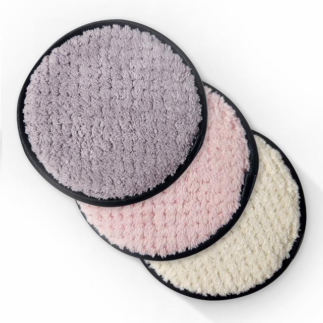 منشفة مسح المكياج عدد 3 قابلة لإعادة الاستخدام من وونكت Wownect Reusable Soft Makeup Remover Pads for All Skin - SW1hZ2U6MTc2MTgwNA==