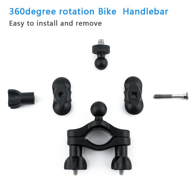 حامل كاميرا للدراجة النارية 360 درجة او اوزون O Ozone Bike Camera Mount 360° Rotating Motorcycle Mount Handlebar Clamp