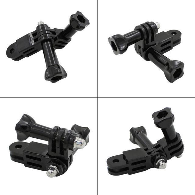 O Ozone 3-Way Adjustable Pivot Arm Assembly Extension Grip Camera Mount Compatible with All GoPro Hero 11 10 9 8 7 6 5 4 3+ 3 SJCAM Yi 4K Eken Action Camera - Black