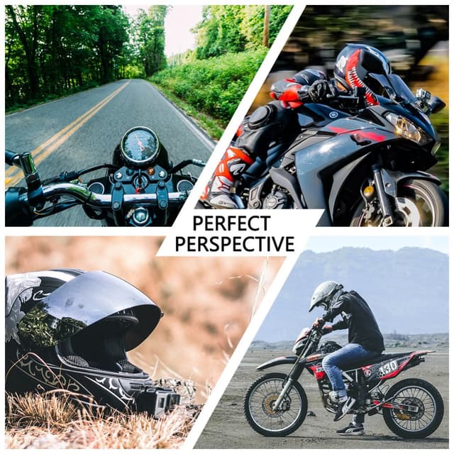 حامل كاميرا للخوذة أسود من او اوزون O Ozone Motorcycle Helmet Mount Kit GoPro Hero/ SJCAM/ YI/ Osmo Action Insta360