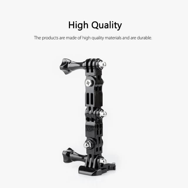 حامل كاميرا للخوذة أسود من او اوزون O Ozone Motorcycle Helmet Mount Kit GoPro Hero/ SJCAM/ YI/ Osmo Action Insta360