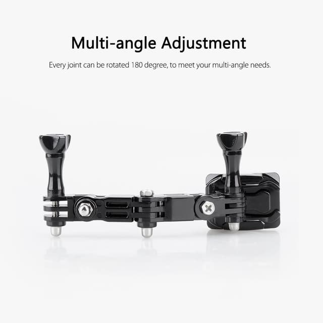 حامل كاميرا للخوذة أسود من او اوزون O Ozone Motorcycle Helmet Mount Kit GoPro Hero/ SJCAM/ YI/ Osmo Action Insta360