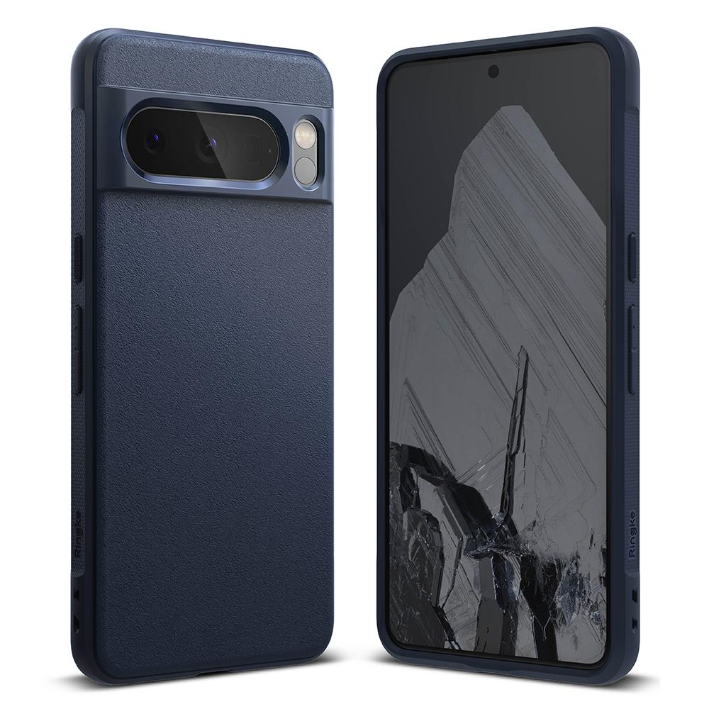 Ringke Onyx Compatible with Google Pixel 8 Pro Case, Enhanced Grip Tough Flexible TPU Shockproof Rugged TPU Bumper Drop Protection Phone Cover for Pixel 8 Pro- Navy