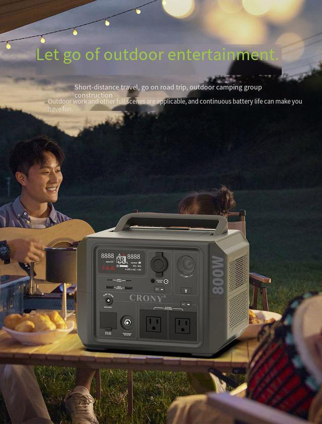 بطارية متنقلة للرحلات كروني 403 واط في الساعة Crony CN601-800W Portable Outdoor Power Station - SW1hZ2U6MTc1MTQxNQ==