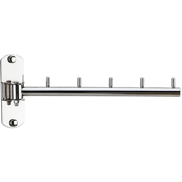 شماعة ملابس جدارية 180 درجة ستانلس ستيل فضي او اوزون O Ozone 180 Degree Rotatable Clothes Hanger Stainless Steel Cloth Hanger Wall Mount