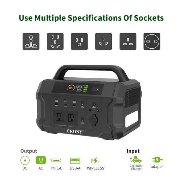 بطارية متنقلة للرحلات كروني 1800 واط Crony CN1002-1800W Portable Power Station