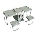 ايس بوكس حافظة برودة 32 لتر مع طاولة قابلة للطي مدمجة و 2 كرسي Cooler Box 3 In 1 Multipurpose Table And Chair