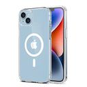 O Ozone Magnetic Case Compatible with iPhone 14 Plus, Compatible with MagSafe Wireless Charging, Clear Acrylic + TPU Slim ThinYellowing-Resistant Shock Absorption Hard Back Protective Mobile Phone Cover - SW1hZ2U6MTc2MzMxOQ==