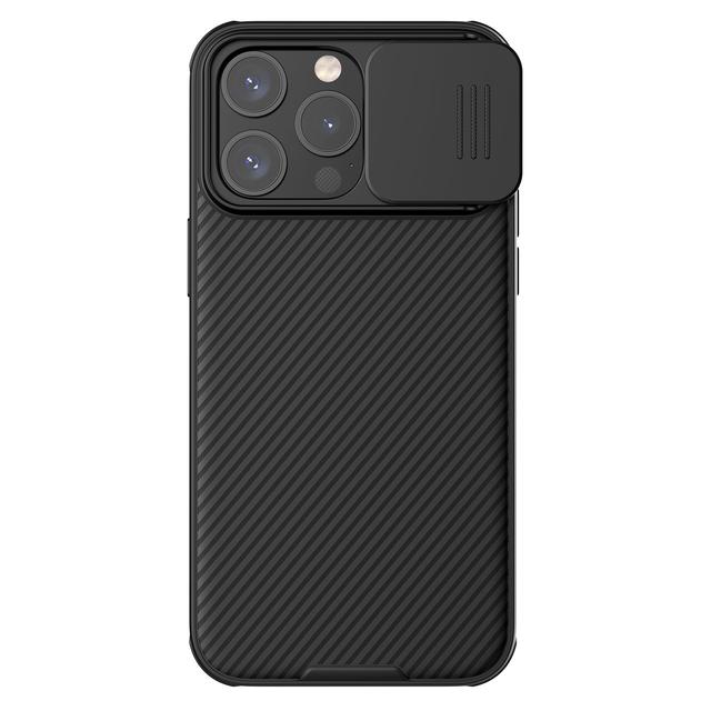 Nillkin Camshield Pro Cover for iPhone 15 Pro Case with Sliding Camera Cover [Upgraded Lens Protection] [Hard PC+TPU Bumper], Slim Shockproof Protective Phone Case - Black - SW1hZ2U6MTc2NDYxOA==