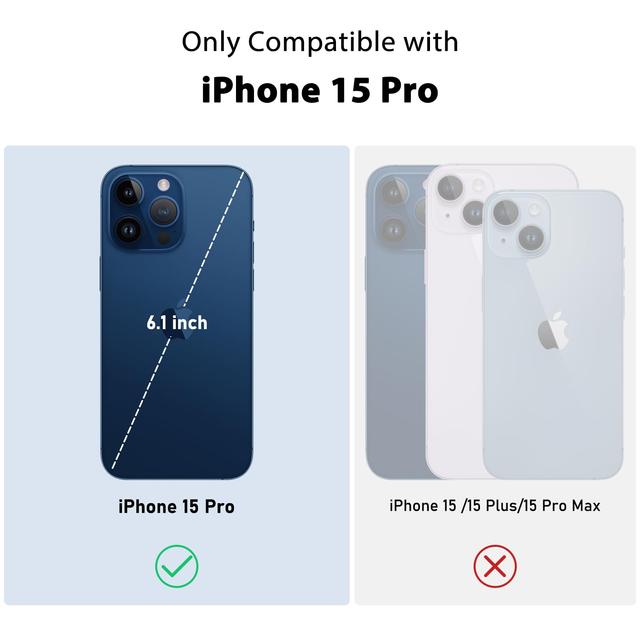 كفر ايفون 15 برو أزرق مع غطاء كاميرا بولي كربونات نيلكين Nillkin Camshield Pro Cover for iPhone 15 Pro Case with Sliding Camera Cover - 355300