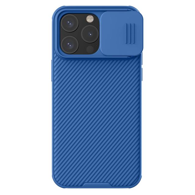 Nillkin Camshield Pro Cover for iPhone 15 Pro Case with Sliding Camera Cover [Upgraded Lens Protection] [Hard PC+TPU Bumper], Slim Shockproof Protective Phone Case - Blue - SW1hZ2U6MTc2NDYxNQ==