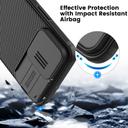 Nillkin Magnetic Case for iPhone 15 Pro Case, Compatible with MagSafe, Sliding Camera Cover CamShield Pro Magnetic Slim Shockproof Protective Phone Case -Black - SW1hZ2U6MTc2NDUxMg==