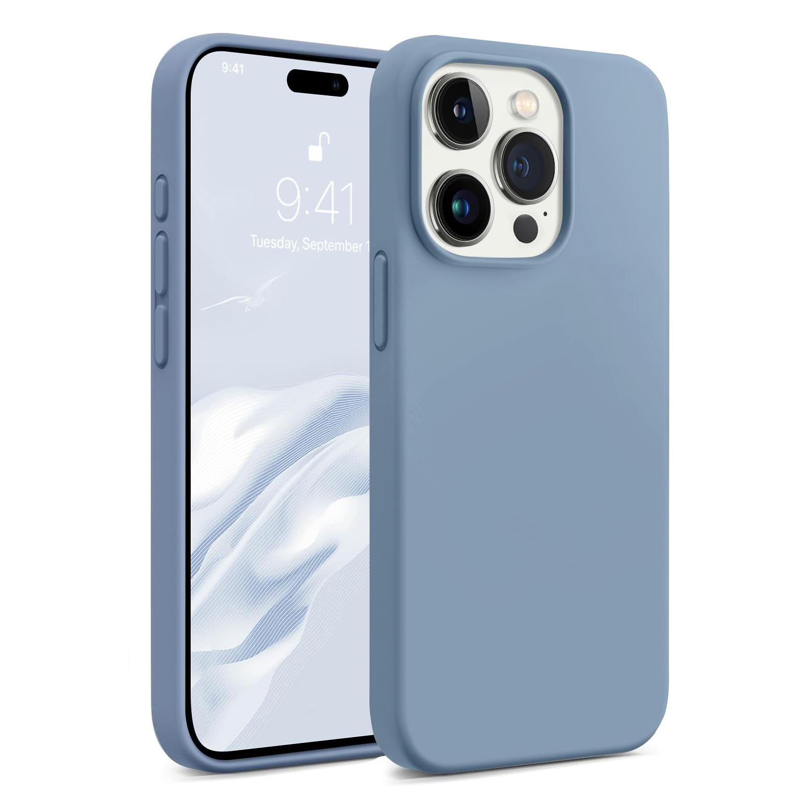 كفر جوال ايفون 15 برو أرزق سيليكون او اوزون O Ozone Compatible with iPhone 15 Pro Case, Liquid Silicone Case