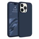O Ozone Compatible with iPhone 15 Pro Case, Liquid Silicone Case With Soft Microfiber Lining [Full Covered Camera] Shockproof Phone Case Cover for iPhone 15 Pro - Dark Blue