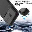 Nillkin Magnetic Case for iPhone 15 Pro Max Case, Compatible with MagSafe, Sliding Camera Cover CamShield Pro Magnetic Slim Shockproof Protective Phone Case -Black - SW1hZ2U6MTc2NDQ4OA==