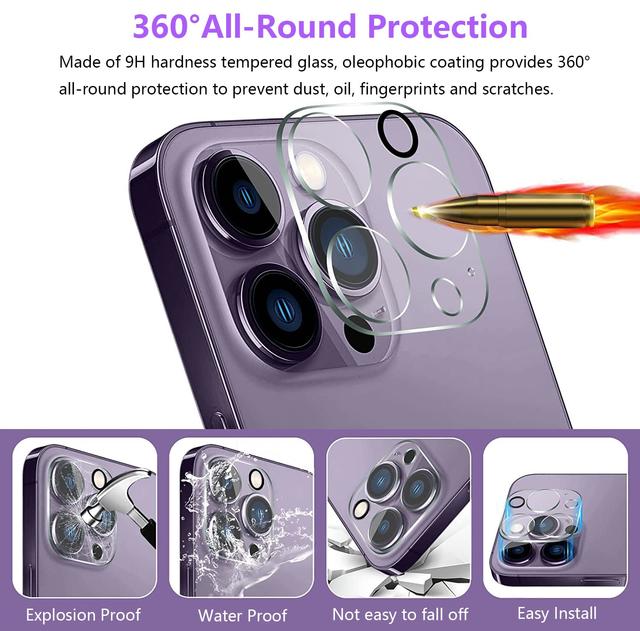 واقي عدسة كاميرا ايفون 15 برو / 15 برو ماكس زجاج او اوزون O Ozone Camera Lens Protector for iPhone 15 Pro / iPhone 15 Pro Max - SW1hZ2U6MTc2NDAxMw==