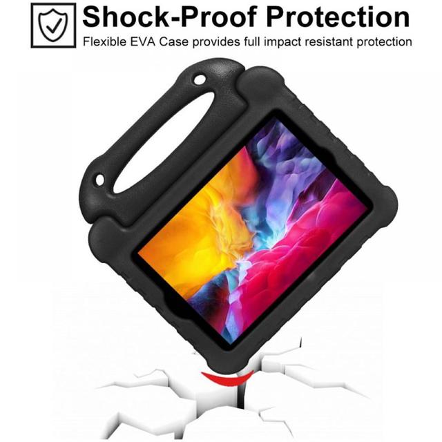 O Ozone Kids Case for iPad 10th Generation 10.9-inch 2022 with Pencil Holder, Convertible Durable Lightweight Shockproof Handle Stand Kid-Proof 10.9” iPad 10th Gen Case for Kids - Black - SW1hZ2U6MTc2MzM0NA==