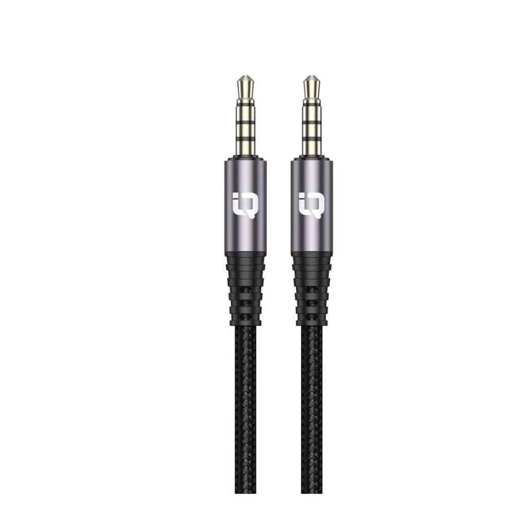 سلك aux اي كيو تاتش 1 متر IQ Touch 3.5mm Nylon braided Aux Cable