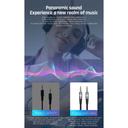 سلك aux اي كيو تاتش 1 متر IQ Touch 3.5mm Nylon braided Aux Cable